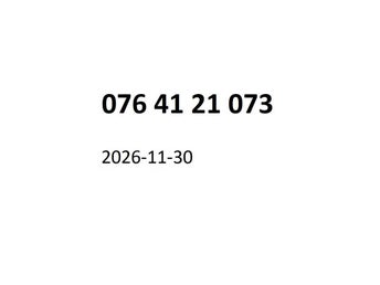 076 41 21 073 Diamant mobilnummer kontantkort guldnummer guld nummer mobil
