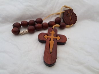 Rosary Religiöst Religiös hand Trä radband - Tio