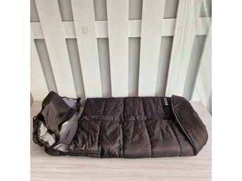 BOZZ Footmuff Black Fleece Lined Stroller Bag Approx. 93 cm