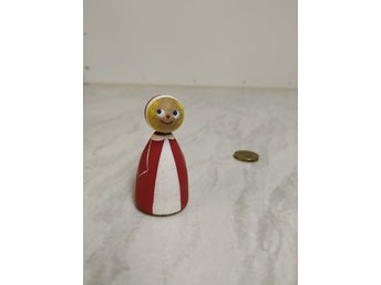 Handmade By Jali Denmark Retro Trätomte Jultomte Trä Jul Tomte Nisse Tomtenisse