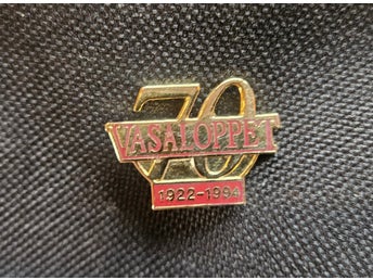 70 :e Vasaloppet jubilreums pins 1922-1994