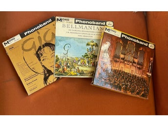 Phonoband - Bellmaniana, Gigi, Klassisk Musik - 3 rullband