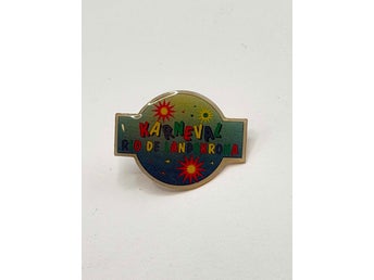 Vintage pin Rio de Landskrona karneval Skåne reklam emaljnål 90-tal