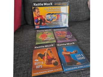 KettleWorX DVD-set 10 skivor för träning nya inplastade