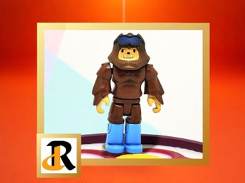 Roblox Bigfoot Boarder figur. Saknar vingar och skateboard