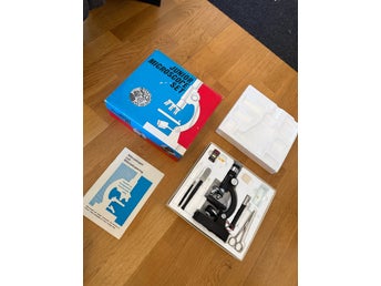 Mikroskop set “Junior Microscope Set” – Komplett med tillbehör, Made in Japan