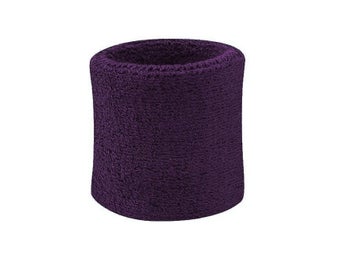 Svettband - Vristband - Korta [8cm] - Dubbelpack - Mörklila