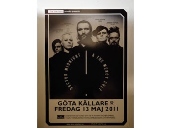 Poster Doctor Midnight and the Mercy Cult Göta Källare i toppskick