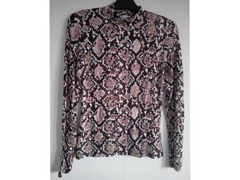 Reptilmönstrad POLOTOP Halvpolo Superskön Large (s/m) Oanvänd!!