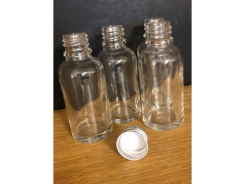 4 ST 50ml FLASKOR MED TÄT KORK GLAS