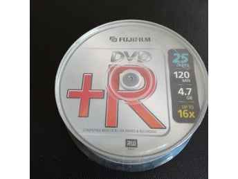 Fujifilm DVD+R 4,7 GB 16x - 25 skivor