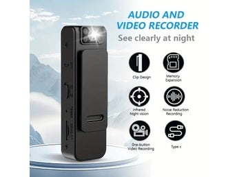 ??YIIYRY Portable Voice Recorder with 1080P Infrared Night Vision