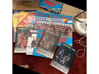 ISHOCKEY Program 8 st DJURGÅRDENS IF v Brynäs IF 78/79 - 1989/90