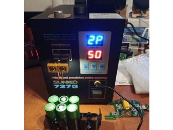 1,5KW dubbel digital display dubbelpuls batteri punktsvetsmaskin med LED-ljus