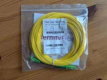 Fiberkabel SC/APC-SC/APC Singelmode Simplex 25m 2.0mm LSZH Patchkabel