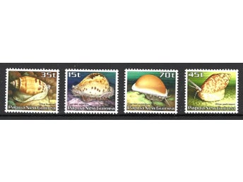 Papua nya Guinea1986 Snäckor havsliv 4v