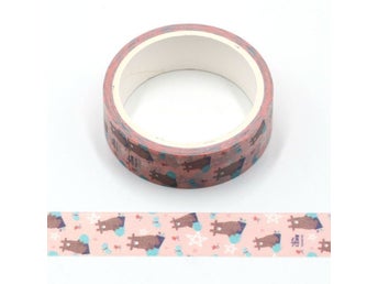 Washi-tejp med RÅDJUR papperstejp pyssel jul washi tape washitejp tejp djur