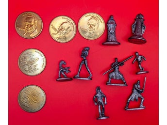 Star Wars-samling med metallfigurer och mynt