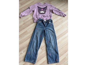 Kuromi Sweatshirt och Jeans Set. Zara o HM. Byxa 164/ 140 tröja. Overzice.