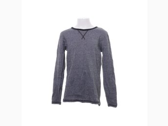 H&M Basic, Långärmad T shirt, Strl: 146152, Grå, Bomull H&M Basic, Långärmad T shirt, Strl: 146152, Grå, Bomull