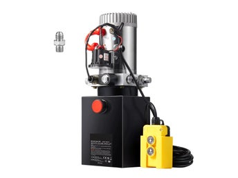 Hydraulaggregat 12V Enkelverkande med Oljebehållare för Tippvagn