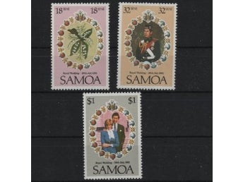 Samoa 1981 Kungligt bröllop Diana Prins Charles 3v