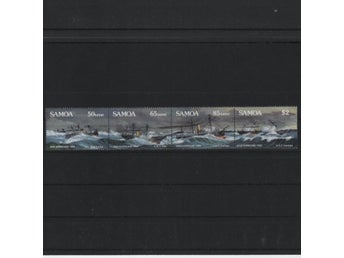 Samoa 1989 Orkan skeppsvrak fartyg 4v i strip
