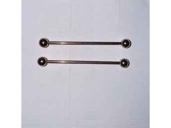 2st Roséguld Industrial Piercingar 38mm