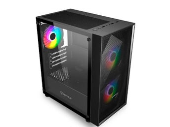 UNYKAch PC-fodral med RGB-fläktar med Nätaggregat 750 W