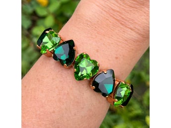 Stretch Armband, Smycken, kristall, aurora, Preciosa, Swarowski, egen design.