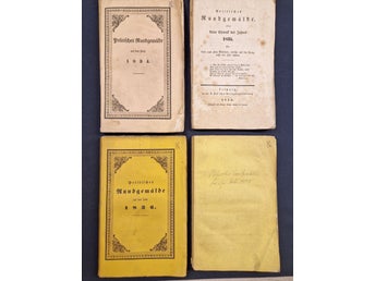Politiskt Rundskrivelse 1834-1837 4 Vols Leipzig Politisk Historia