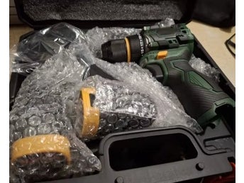 55N.M sladdlös elektrisk skruvmejsel med 2 batterier, elektrisk slagborrmaskin
