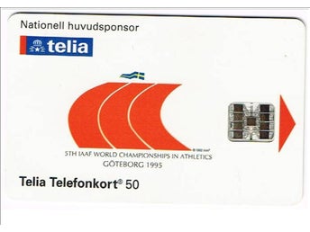 VM I FRIIDROTT 1995 GÖTEBORG – Telia Telefonkort