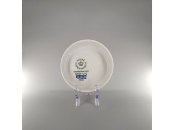Royal Copenhagen Hvid Riflet Tærtefad (14 cm)