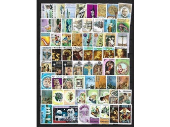 Lot Page Grenada Grenadiner Vintage Frimärken Samling Använda Oanvända - A810