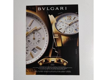 BVLGARI ERGON Chronograph annons från 2009