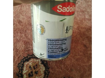 Sadiolin våtrumsfärg vit halvblank