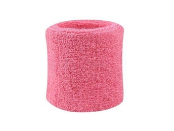 Svettband - Rosa - Vristband - Korta [8cm] - Singelpack
