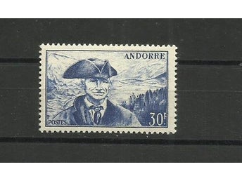 1951.- Frankrike - Andorra- MNH/** - 30f blå - Rådgivare Jaume Bonell