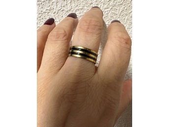 Helt ny Unisex ring rostfritt stål vattentät str. 19mm