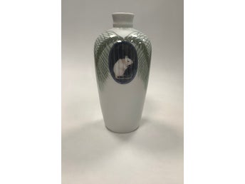 Royal Copenhagen Unika Vase af Jenny Meyer med rotter / mus No. 10599 Februar 19