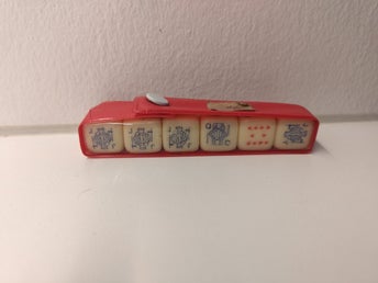 Retro pokertärningari – vintage 70/80-tal (6 st)