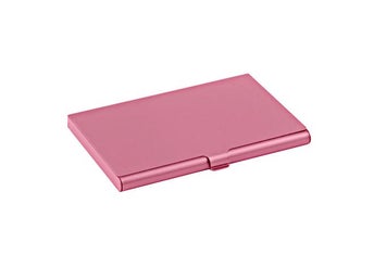 Smidig korthållare i aluminium - Rosa - Plånbok