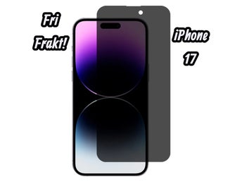 iPhone 17/16 Pro Privacy 9H Härdat Glas Skärmskydd