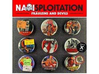9 st Nazisploitation pins # 1 (25 mm) * gratis porto * exploitation *