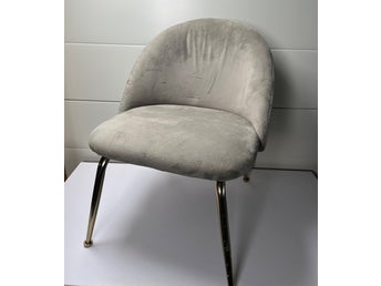 Barnstol grå sammet - MIO