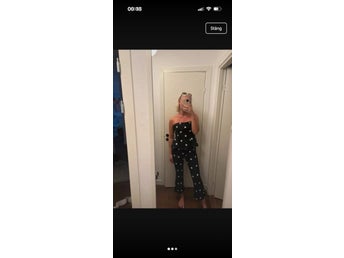 Zara svart och vit jumpsuit, storlek S