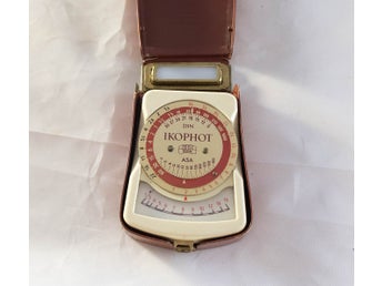 Zeiss Ikon Ikophot Ljusmätare Vintage Etui Läder