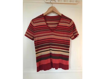 Flerfärgad randig topp 90-tal 90ies retro vintage