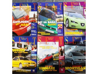 Seat Mundo tidskrift, samling av 6 nummer från 1997-2000